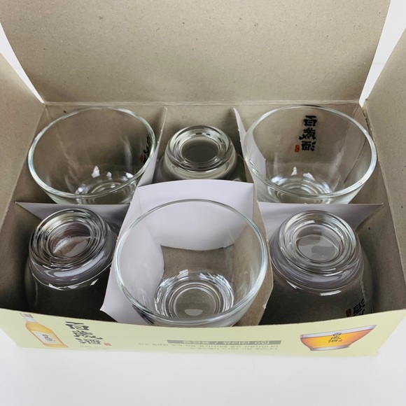 Set of 6 BEKSEJU Korean SOJU Shot Whisky Glass - Picture 3 of 5